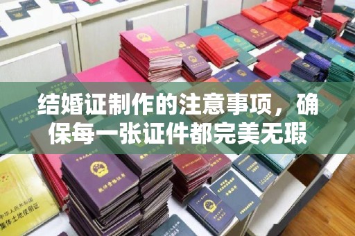睢阳结婚证制作的注意事项，确保每一张证件都完美无瑕