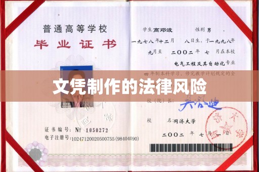 睢阳文凭制作的法律风险